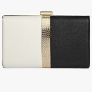 Black & White Clutch w/Gold trim